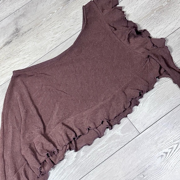 NWOT Free People Beach Trinity Top Chocolate Brown - Picture 15 of 15